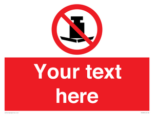 Custom No Heavy Loads Sign